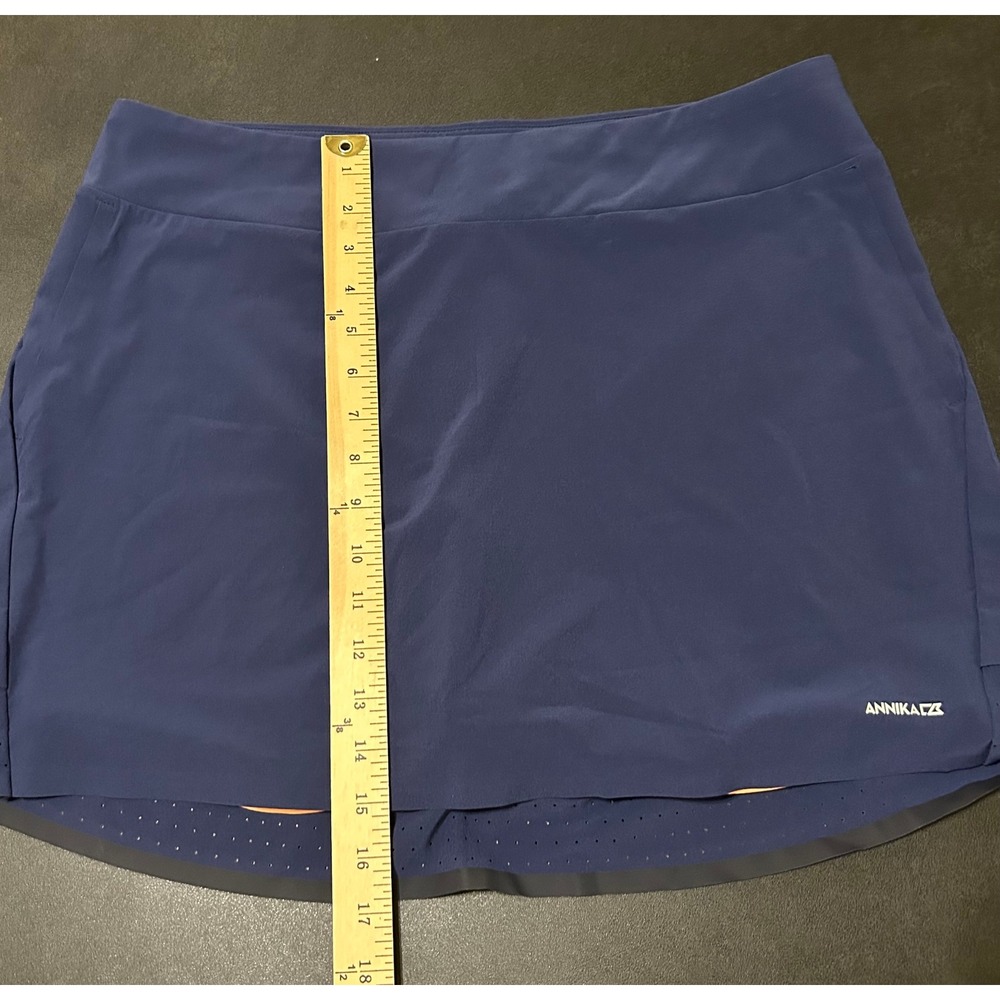 Annika Cutter & Buck Skort Womens L Blue CB DryTec UPF 50+ Golf Tennis Sporty - Picture 5 of 14